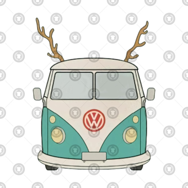 VW Bus Christmas - Vw Bus Christmas - T-Shirt | TeePublic