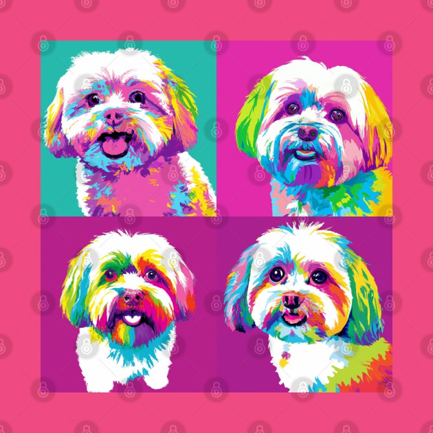 Maltese Pop Art - Dog Lover Gifts by PawPopArt