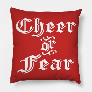 Cheer or Fear Belsnickel is Here Funny Christmas The Office Fan Dwight Pillow