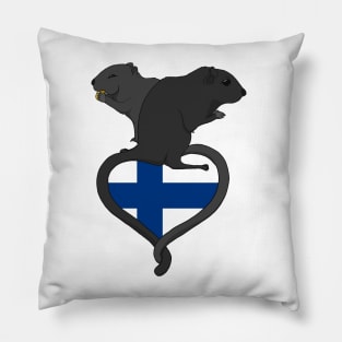 Gerbil Finland (dark) Pillow