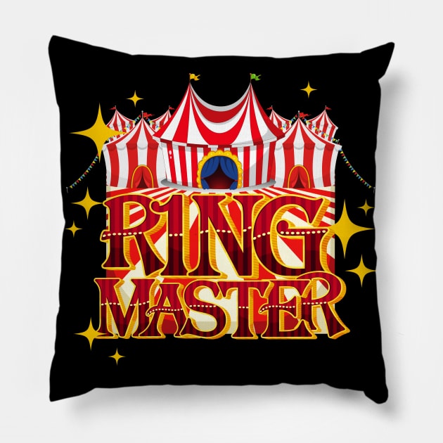 Circus Ring Master Staff Artist Manege Pillow by Foxxy Merch