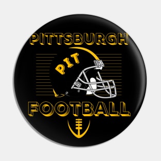 Pittsburgh Football Vintage Style Pin