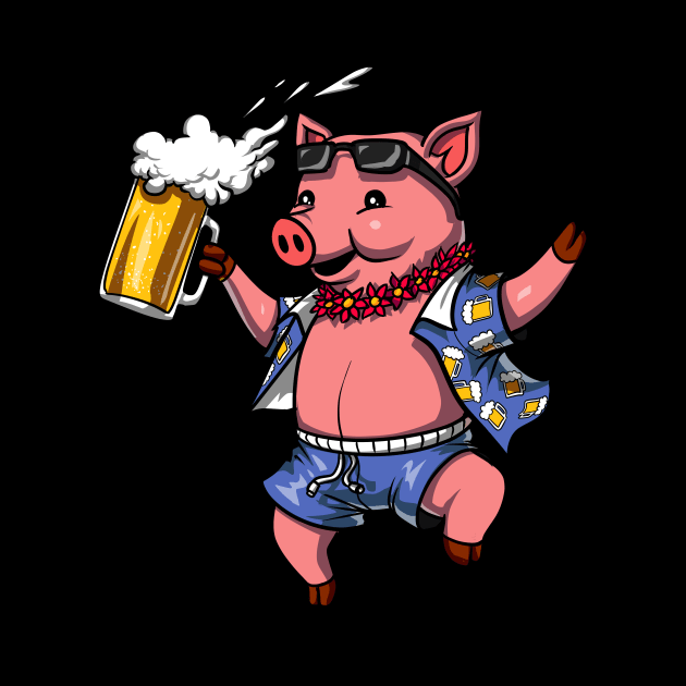 Pig Wine Drinking Lover Funny Farm Pork by underheaven