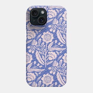 Azure Blooms Phone Case