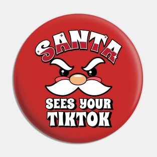 Funny Santa Claus Christmas Tiktok Tik Tok Funny Xmas Meme Pin