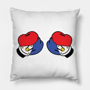 Philippines Flag Pacquiao Mickey Boxing Gloves Pillow