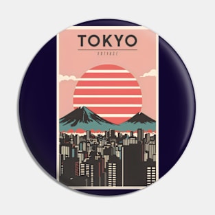 Retro vintage Tokyo Pin