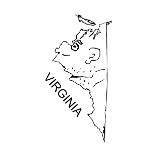 A funny map of Virginia - 2 T-Shirt