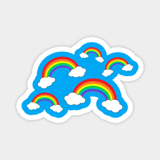 Rainbows and Clouds Magnet