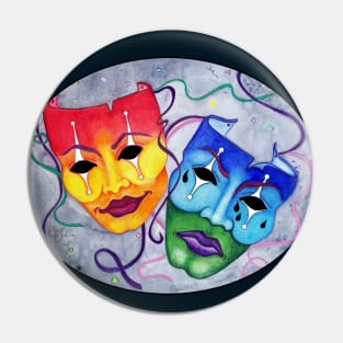 Comedy and Tragedy Pin