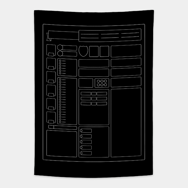 Rollplay Guild: Character Sheet Tapestry by Rollplay Guild