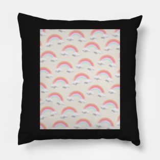 Rainbows on clouds Pillow