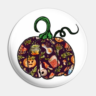 Halloween Vintage Classic Spell Scene Pin