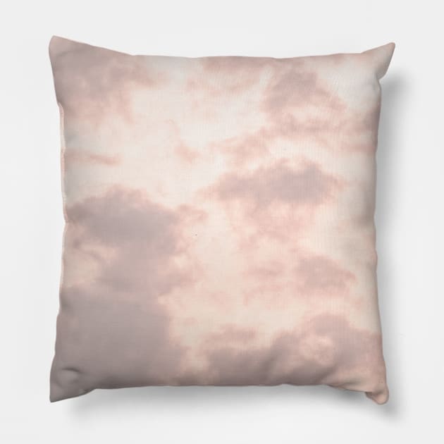 Pink Sky, Clouded Sky | Pink Sky Photography | Pink Sky Fine Art Print Pillow by Melissa Peltenburg Travel Photography