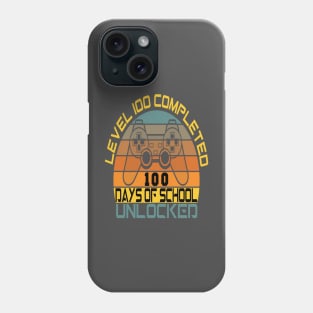 Level 100 completed 100 days of school unlocked Phone Case