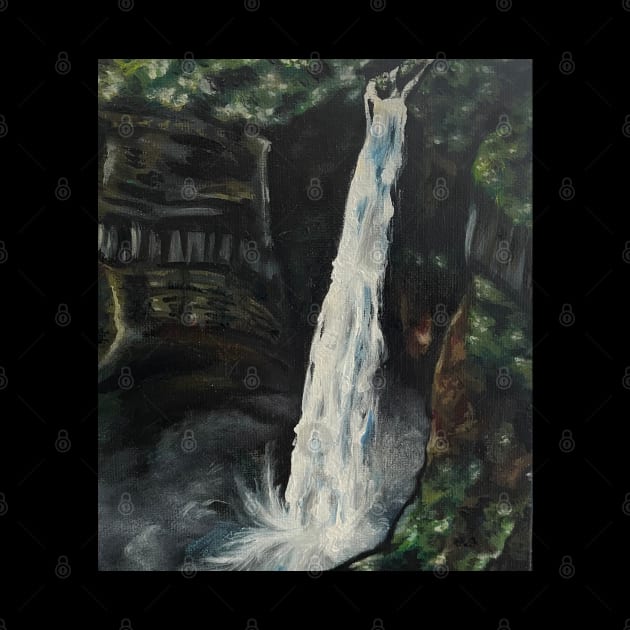 Waterfall in Oil by Lady Lilac