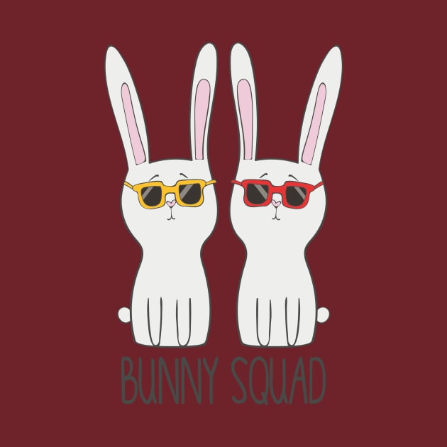 Bunny Squad, Funny Cute Pet Rabbit Lover by Dreamy Panda Designs