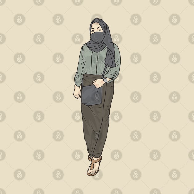 Green Min Hijabi by crissbahari