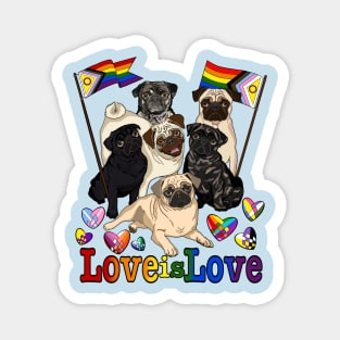 Pugs for Pride Magnet