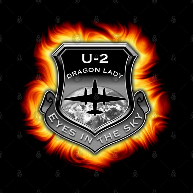 U2 Dragon Lady spy plane fire shield by DrewskiDesignz