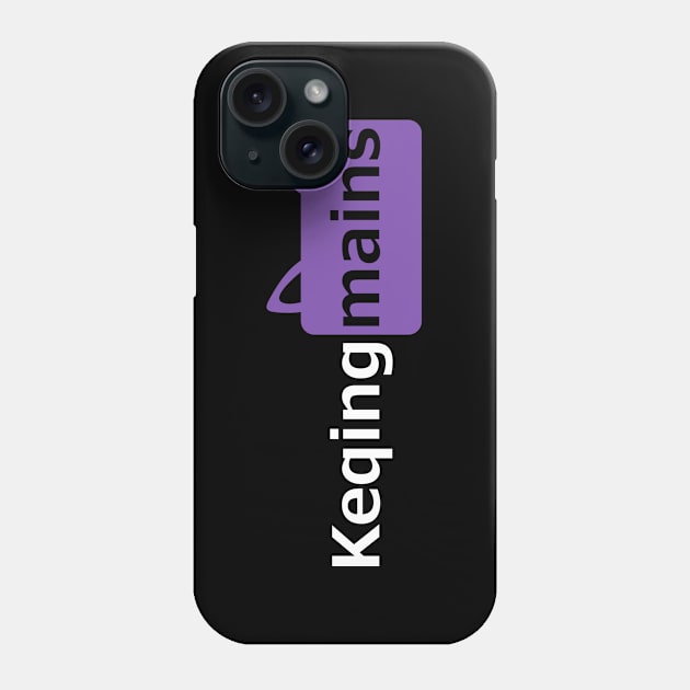 Keqing mains or コクセイメイン (Kokusei main) in Pornhub logo icon symbols parody design in English gift Phone Case by FOGSJ