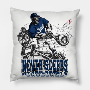 Never Sleeps Big Stick Baseball Slugger Pillow