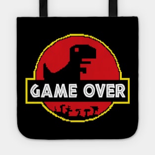 Game Over Video Dino Park No Internet Signal Tote