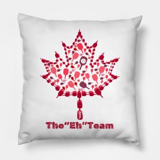 Canadian Pickleballer  -   The "Eh" team, Maple Leaf Pillow
