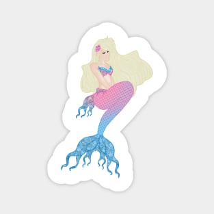 Cotton Candy Mermaid V2 Magnet