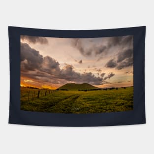 Sunset at Mount Elephant, Derrinallum, Victoria, Australia Tapestry