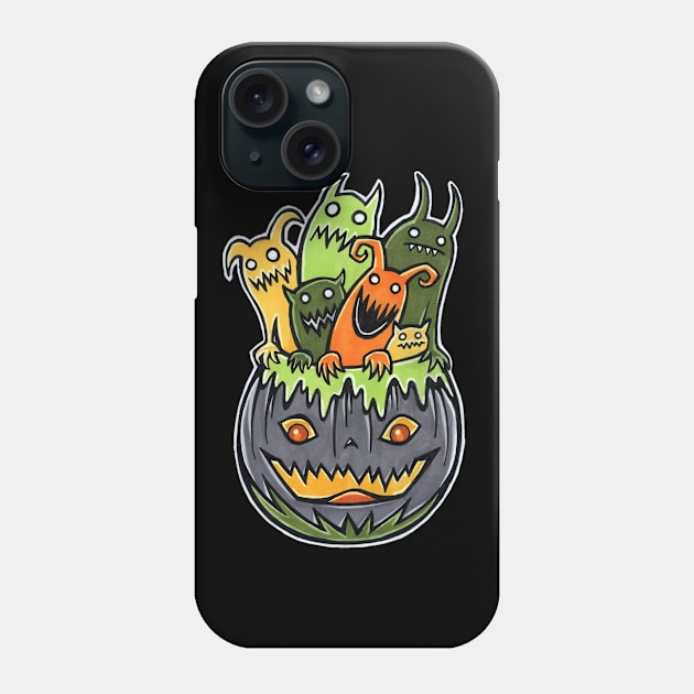 Monster Party Phone Case by Earthenwood