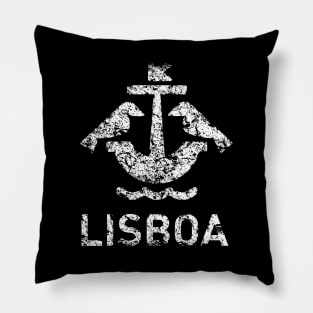 Lisbon Logo-Portugal-Lisboa Cidade-Eroded Pillow