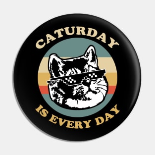 Caturday Deal With It Pin