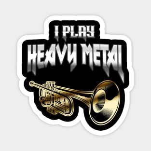 Heavy Metal Trumpet Musician Brass Gift Magnet