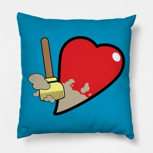 Clean Up Your Heart Pillow