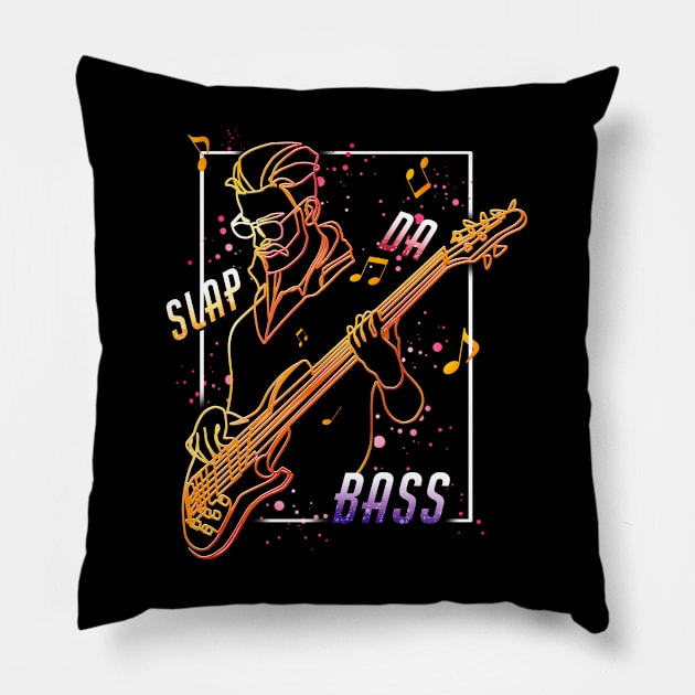 Slap Da Bass Pillow by Roy's Disturbia