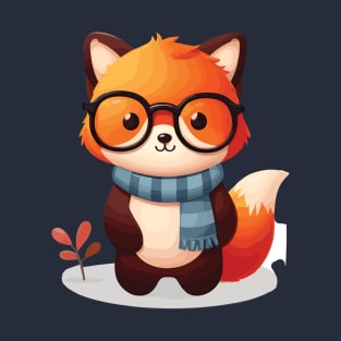 Cute Fox cartoon T-Shirt