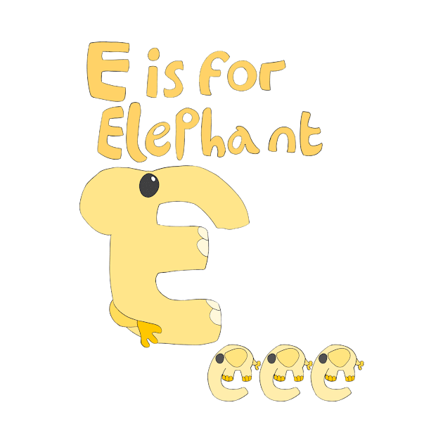 E is for Elephant by Spectrumsketch