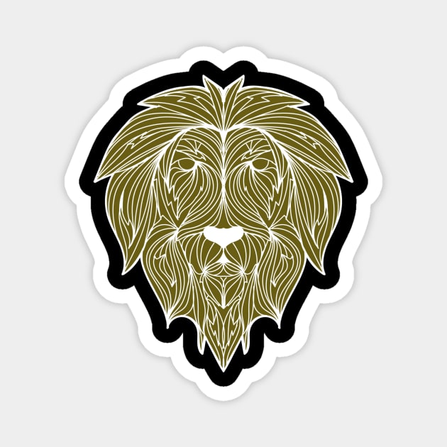 African Lion Inspired Magnet by Senzsiafrica