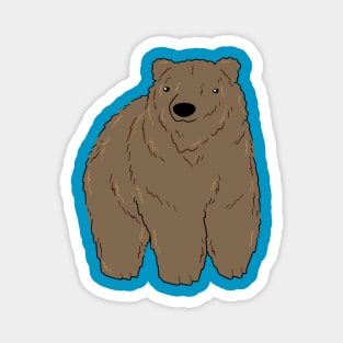 Cute Grizzly Bear Magnet