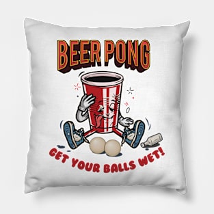 Beer Pong Challenge Pillow