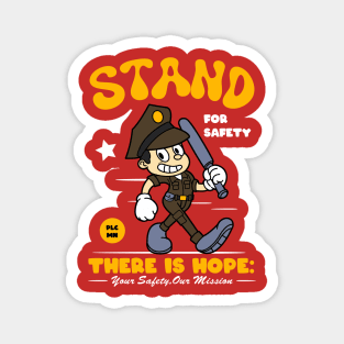Stand for Savety Police Mascot Magnet