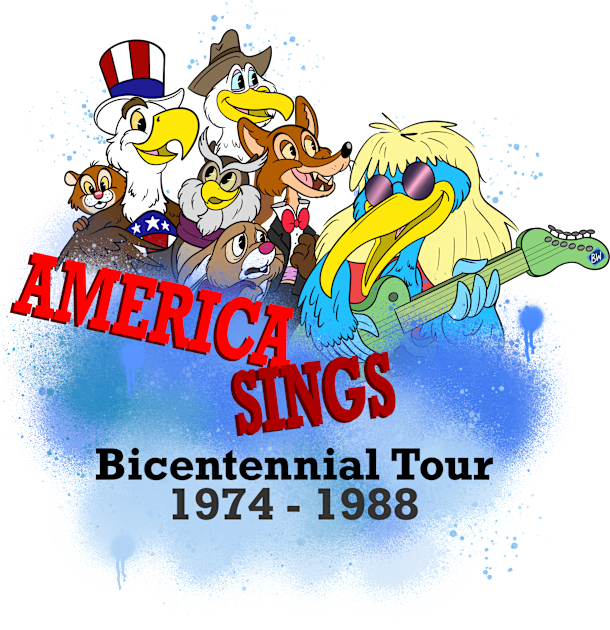 America Sings Bicentennial Tour Kids T-Shirt by zipadeelady