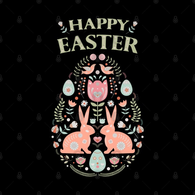 Happy Easter Floral Motifs by Cool Abstract Design
