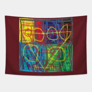 Image of colorful abstract art illustration Tapestry