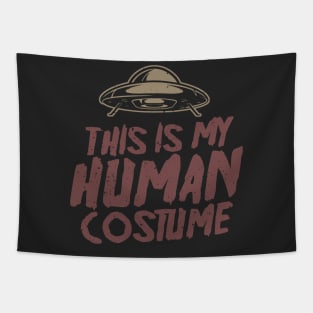 This Is My Human Costume - Funny Halloween Tapestry