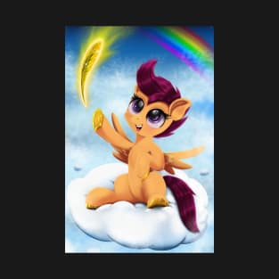 Scootaloo Gets A Magic Feather T-Shirt