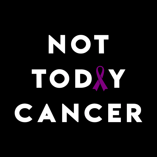 Not Today Pancreatic Cancer - Purple Ribbon by jpmariano