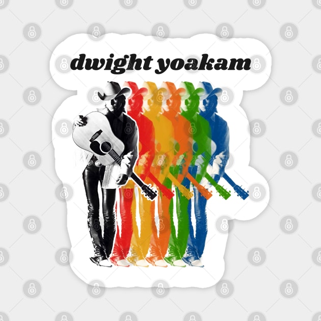 Dwight Yoakam Magnet by Super Cell Art