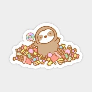 Cute Candy Sloth Magnet